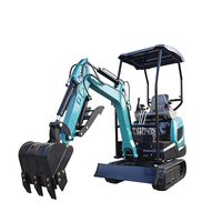 Mini-excavatrice de 1,2 tonne fabriquée en Chine, moteur/pompe haute efficacité, garantie 1 an, mini-pelleuse à vendre