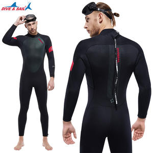 गोता और पाल 5 मिमी नियोप्रोन एक टुकड़ा गर्म स्कूबा डाइविंग गीले सूट महिला पुरुषों 5/4 मर्सेराइज्ड मखमली के साथ पूर्ण आर्टसूट - Product Image 2