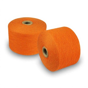 Ne 10/1-Ne 21s/1 Textile Raw Material Knitting Weaving Recycled Open End Soft Regenerated Cotton Polyester <b>Yarn</b> For Knitting - Product Image 1