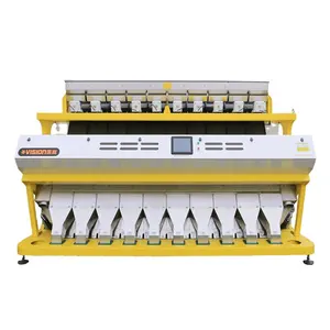 Grain Optical Sorting Grading Machine 640 Channels Rice Ccd Color Sorter Machine