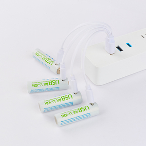 리튬 이온 USB 1.5V <span class=keywords><strong>AA</strong></span> 크기 충전식 리튬 배터리 (배터리 팩 포함) (4 팩) 카메라 사용 재고 - Product Image 2