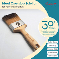 Pinceaux de peinture professionnels CHOPAND, manche en bois, matériau personnalisé, pinceau décoratif