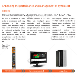 Vertiv Emerson Geist Rack <span class=keywords><strong>PDU</strong></span> Smart <span class=keywords><strong>Pdu</strong></span> 19インチ配電ITサービスセンター - Product Image 4