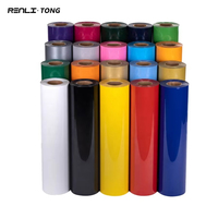 Vinilo Termotransferible de PVC en Rollo, Película Termoadhesiva para Camisetas, Ropa, Plotter de Corte, Cricut, Silhouette, Diseño de Logotipos Personalizados, Manualidades