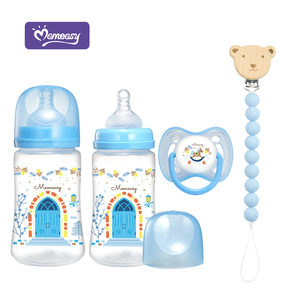 Ensemble de biberons pour bébé nouveau-né, <span class=keywords><strong>anti</strong></span>-coliques, avec sucette, kit d'alimentation, 4 pièces, ensemble cadeau pour nourrissons - Product Image 4