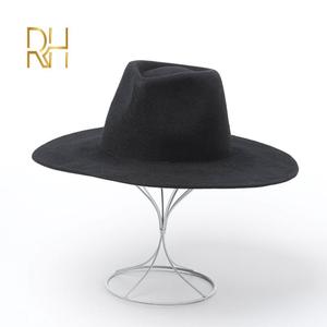 Sombreros Fedora para Mujer, Color Camel, Estilo <span class=keywords><strong>Vaquero</strong></span>, Sombreros <span class=keywords><strong>de</strong></span> Invierno con Fieltro 100% Lana - Product Image 5