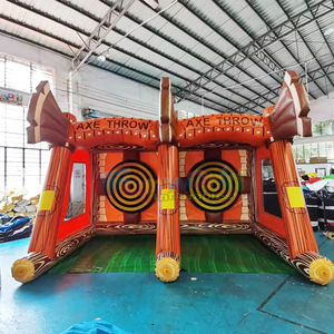 Commercial grade kids carnival interactive sports double Axe Throw interactive games for outdoor party and events - Product Image 2