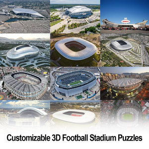 Tự làm tùy chỉnh lắp ráp đồ chơi bóng đá câu đố cho fan hâm mộ bóng đá quà lưu niệm London wembley sân vận động <span class=keywords><strong>3D</strong></span> bọt câu đố - Product Image 6