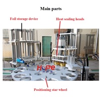 Machine de remplissage et de scellage électrique pour gobelets en plastique et canettes en aluminium - Entièrement automatique