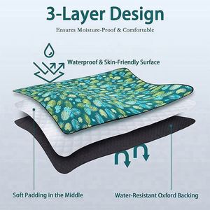 Couverture de plage pliable portable et durable pour les activités de plein air et la randonnée - Product Image 2