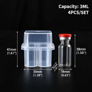 Cajas de Almacenamiento para Botellas de 3 ml, Personalizadas al por Mayor, Ecológicas, Transparentes, de PP Reciclable, con Impresión de Serigrafía para Frascos - Product Image 3