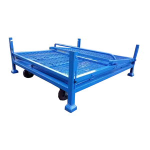 Contenedor de cesta de alambre plegable, malla de alambre apilable industrial, almacén de <span class=keywords><strong>metal</strong></span> - Product Image 2