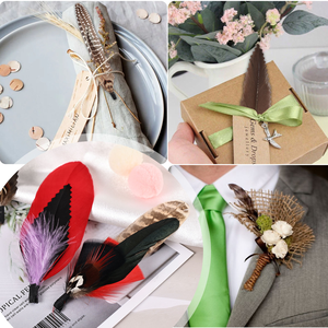 Tự Nhiên 21 Loại Hot Bán Bán Buôn Hat Gà lôi Lông Danh mục đầu tư Cho Dress Hat Trang Trí Thủ Công Mỹ Nghệ Số Lượng Lớn Chất Lượng Cao - Product Image 3