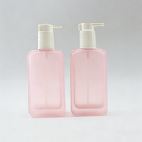 Flacon pompe en verre de luxe à fond épais carré de 150 ml pour soins de la peau, lotion corporelle, nettoyant visage, huile, avec clip de sécurité
