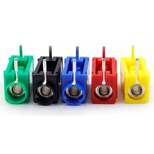 Разъем типа «банан» Amass 24.243, 4 мм, с медными и пластиковыми контактами, для сварки, высокотоковый, для тестирования печатных плат, пайки - Product Image 1