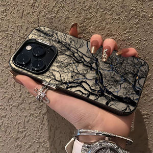 Nueva Funda Protectora para Teléfono con Diseño Creativo de Árbol Seco para iPhone 17 12 13 14 15 16 Pro Max Plus, Resistente a Impactos - Product Image 2