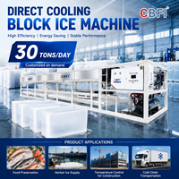 Machine à glace transparente industrielle de bloc à vendre très utilisée dans le prix global de la machine de bloc de glace
