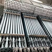 Étais en acier à haute résistance pour échafaudage Ringlock, étais de soutènement réglables pour coffrage de poutres et de dalles d'entrepôt
