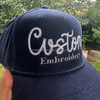 Gorra de Corduroy Otto Rope, Gorras Trucker Personalizadas con Bordado, Gorras de Alta Calidad con Visera en A, Gorra Trucker de 5 Paneles, Gorras Trucker con Logotipo Personalizado