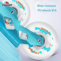 Patins à roulettes ajustables pour enfants MZS319, patins à roulettes pour enfants avec roues lumineuses, chaussures de patinage d'extérieur, entraînement pour débutants, OEM ODM