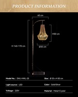 Centre de table de luxe de style européen en cristal doré, support à fleurs, éclairage de chemin, éclairage de mariage, décoration pour la maison, les fêtes et les salles de banquet