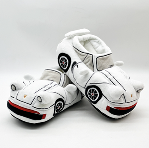 Novo design engraçado carro de pelúcia chinelos quarto sapatos no inverno personalizado chinelos pelúcia quente - Product Image 3