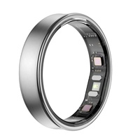 Anneau intelligent ultra fin 6,08 mm, étroit 2,3 mm, léger 2,6 g, étanche 5 ATM, suivi d'activité, compteur de pas, suivi du sommeil, fréquence cardiaque, hommes femmes R22
