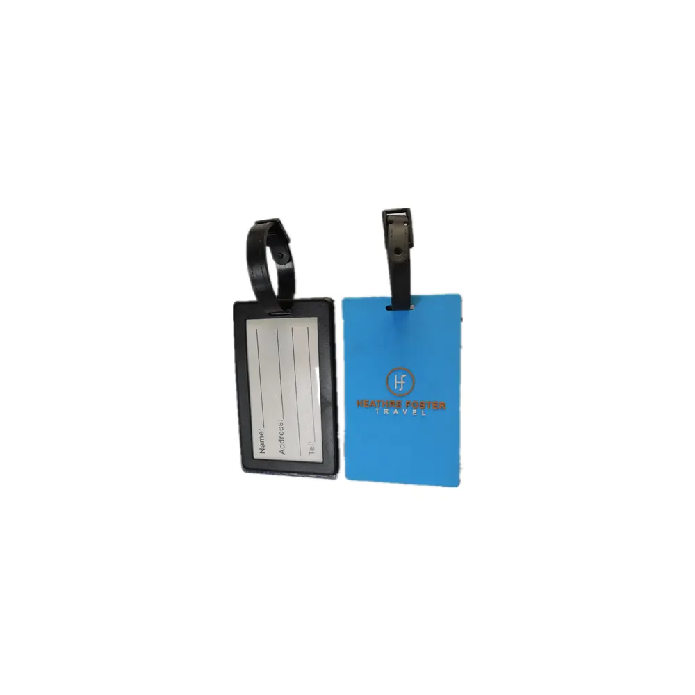 Strap Silicone Hard Pvc Luggage Tag Baggage Name ID Factory Direct Sale Custom Travel Tag