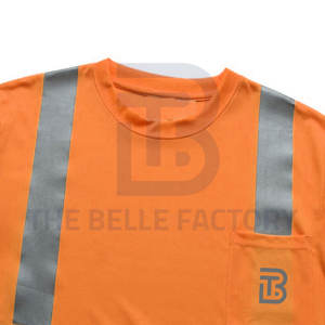 Qualité supérieure Respirant À Manches Courtes Réfléchissant Sécurité Vêtements De Travail T-Shirt Options Personnalisées Anti-Statique Spandex Matériel CE - Product Image 2