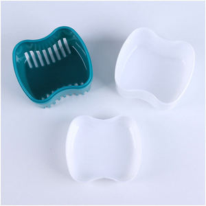 Dental <b>Retainer</b> <b>Case</b> Portable Orthodontic Appliance Box For Braces And Dentures Lake Green Fruit Green Dark Blue Pink Light - Product Image 1