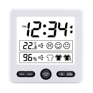 Alarme horloge thermomètre numérique affichage confort thermomètre hygromètre intérieur - Product Image 1