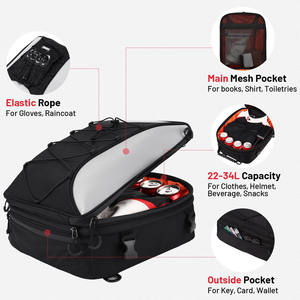 Muestra Gratuita de Bolsa Impermeable para Asiento Trasero de Motocicleta, Bolsa de Viaje para Motocicleta de Gran Capacidad Resistente a la Lluvia - Product Image 2
