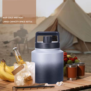 Gourde isotherme à double paroi en acier inoxydable 304, grande capacité (64 oz, 128 oz), pour le camping et les voyages - Product Image 5