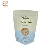 Sachet Doypack en aluminium mat, résistant à l'humidité, avec fermeture à glissière, pour chips et aliments pour animaux, impression héliogravure