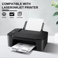 Usine personnalisée étanche prédécoupé 8.5x11 adhésif étiquette d'expédition papier découpé autocollants pour jet d'encre Laser Pringter Ups Logo