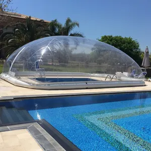 투명한 Airdome 수영풀 울안 팽창식 수영장 덮개 돔