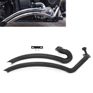 ชุดท่อไอเสียแบบ Slash Cut สำหรับรถมอเตอร์ไซค์ <span class=keywords><strong>Yamaha</strong></span> V Star <span class=keywords><strong>1100</strong></span> <span class=keywords><strong>Dragstar</strong></span> XVS1100 ทุกปี พร้อมตัวเก็บเสียง - Product Image 6