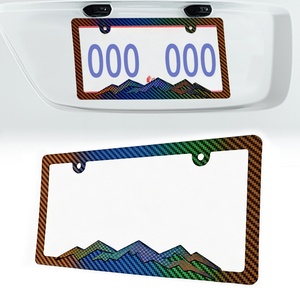 Portaplacas para Automóvil, Nuevo Modelo, Especificaciones Estadounidenses, Plástico, Color Degradado, Montaña Nevada, Marco para Matrícula - Product Image 2