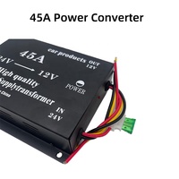 Convertisseur abaisseur cc haute puissance transformateur de voiture 45A nouvelle condition DC24V à DC12V convertisseur abaisseur avec double ventilateur