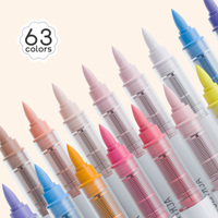 Pointe de brosse douce 24/36/48/60 couleur acrylique marqueur stylo boîte ensemble liquide Direct pour le marquage d'art