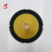 Haut-parleur pièces de rechange amplificateur haut-parleur accessoires 6.5 pouces fibre de verre cône corne bassin bord en caoutchouc