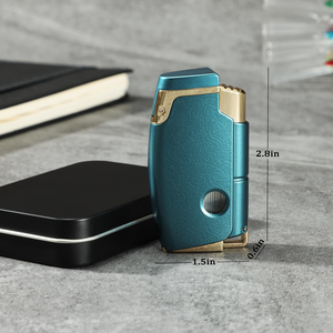Encendedor de Cigarrillos de Gas de Lujo con Rueda de Flint y Sonido Claro, Encendedor Metálico Abatible para Regalo Empresarial, Venta al por Mayor, Logotipo Personalizado - Product Image 5