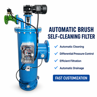 Filtro de Cepillo Rotatorio de Acero Inoxidable, Filtro de Pantalla Autolimpiante Automático para Sistemas Industriales de Agua y Torres de Refrigeración