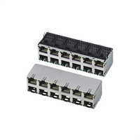 Connecteur RJ45 SMD à montage en surface GLGNET, lot de 100 connecteurs Ethernet 8P8C plaqués or, connecteur magnétique RJ45