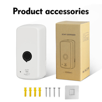 Distributeur automatique de savon pour shampooing intelligent à capteur mural de grande taille 1000 ml, nouveau matériau ABS pour les hôtels