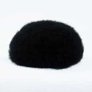 Toupee de Silicona Suave Indio, Cabello Premium Afro Rizado Natural, Encaje HD Suizo, Toupee Negro para Hombre, Toupee Afro para Hombre - Product Image 5