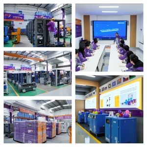 เครื่องอัดอากาศแบบสกรูโรตารี่สำหรับงานหนักอุตสาหกรรม 7-13 บาร์ 7.5-110 กิโลวัตต์ 741 ลูกบาศก์ฟุตต่อนาที พร้อมหัวอัดอากาศ GHH ประหยัดพลังงาน HH-RAND นำเข้าจากต่างประเทศ - Product Image 6