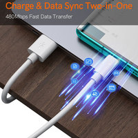 Vente en Gros Câble de Données Haute Qualité PVC Rond V8 USB A vers Micro USB pour Téléphone Portable et Chargeur, 1m 2m 3m 5m