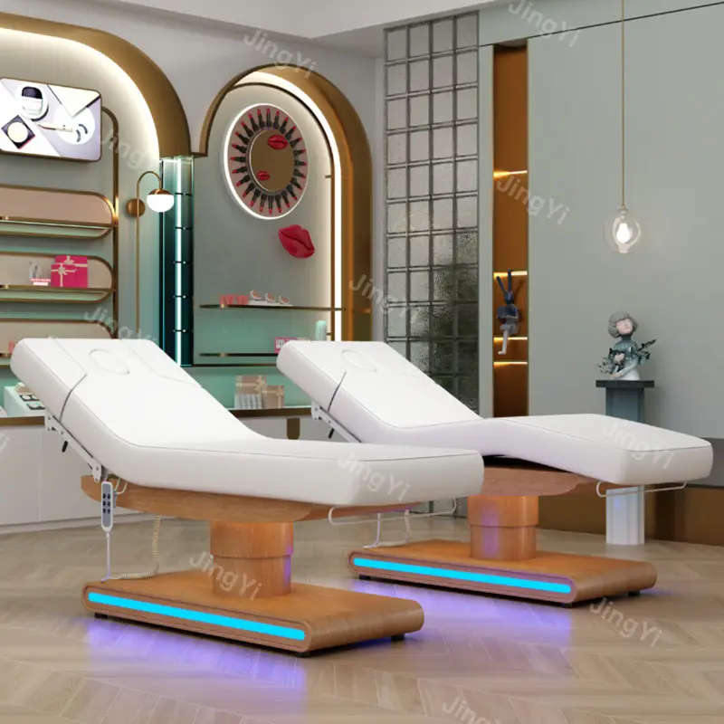 Prezzo di fabbrica bianco elettrico ciglia bellezza lettino da massaggio Spa viso ciglia sedia massaggio letto di bellezza