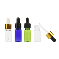 Flacon compte-gouttes en plastique transparent ambré vide de 10 ml, 30 ml, 50 ml pour emballage cosmétique, huile essentielle pour le visage, huile capillaire, parfum